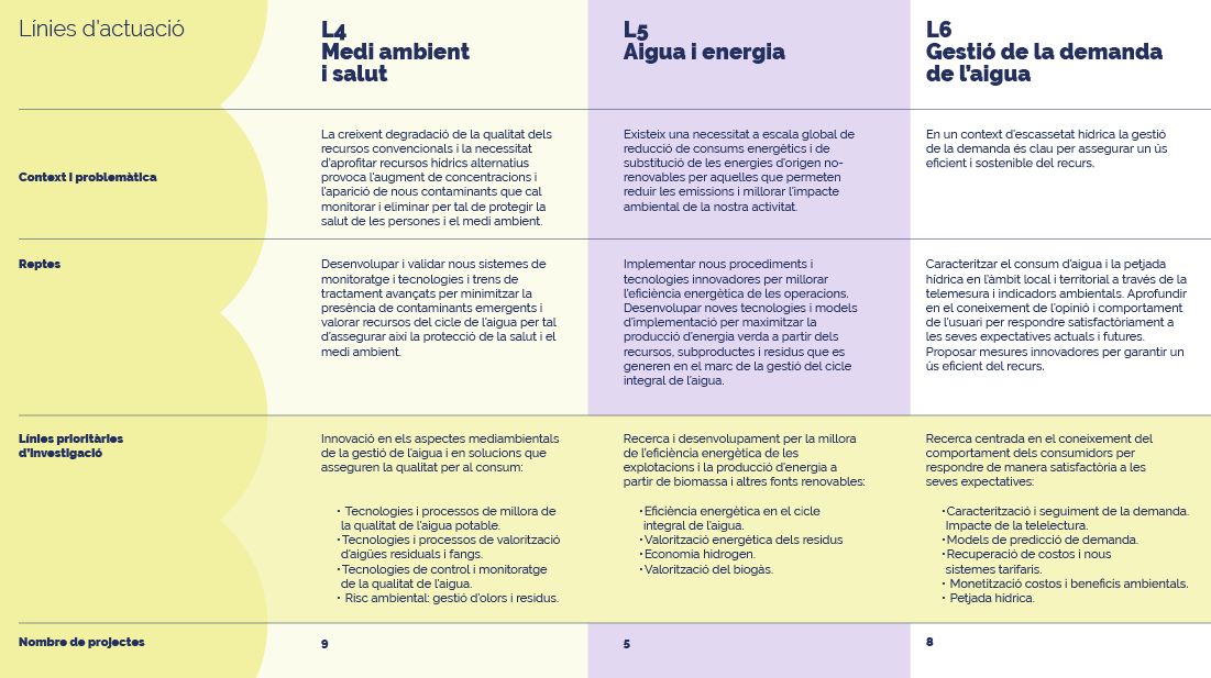 Infografia de les línies d'actuació 4, 5 i 6 el 2023